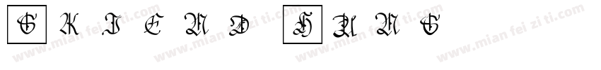 Skjend Hans字体转换
